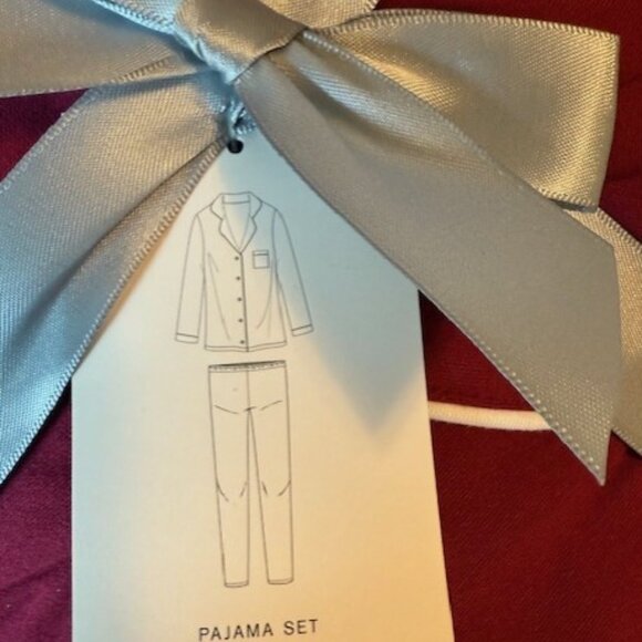 ALFANI WOMEN’S PAJAMAS, LONG SLEEVE BRUSHED KNIT, BEET RED, XXL NWT, - Picture 3 of 6